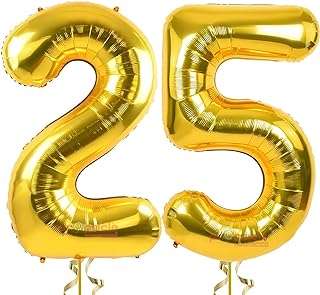 Propsicle 40 pouces anniversaire feuille 25 numéro ballon à hélium décoration de fête. DIAYTAR COTE D'IVOIRE  est votre guichet unique pour des produits discount de premier ordre. Parcourez notre catalogue en ligne et découvrez notre sélection soigneusement choisie d'articles pour la maison, l'électroménager, l'informatique et la mode, tous disponibles à des prix abordables. Vous ne trouverez pas de meilleurs deals ailleurs !