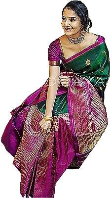 Sari en soie douce kangivaram avec chemisier pour femme sgf11 (vert. Ne payez plus le prix fort pour vos appareils électroménagers ! DIAYTAR COTE D'IVOIRE  vous propose une vaste gamme d'électroménager discount, des marques les plus reconnues aux appareils les plus innovants. Économisez tout en profitant de la meilleure qualité avec DIAYTAR COTE D'IVOIRE .