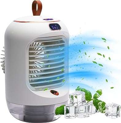Ventilateur de refroidissement de bureau portable avec fonction d'humidification. DIAYTAR COTE D'IVOIRE, votre adresse incontournable pour des produits discount à portée de clic. Faites des économies sur vos achats en explorant notre large gamme d'articles variés, allant des produits de la maison aux gadgets dernier cri, sans oublier les équipements informatiques et les articles à la mode.