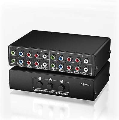 Boîtier de sélection de commutateur vidéo composant rvb 3 en 1 câble. DIAYTAR COTE D'IVOIRE  est la solution idéale pour les amateurs de bonnes affaires. Notre boutique en ligne propose une gamme complète de produits discount, allant des articles pour la maison à l'informatique, en passant par l'électroménager et la mode. Faites des économies sur vos achats tout en bénéficiant de produits de qualité chez DIAYTAR COTE D'IVOIRE .
