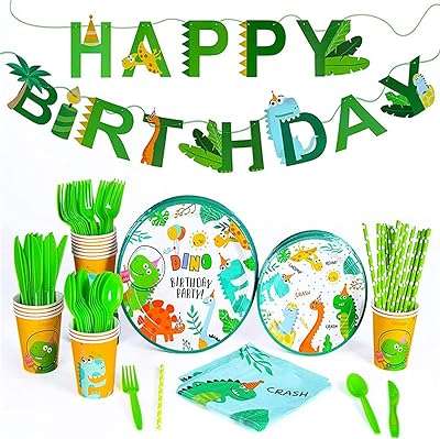 Fournitures de fête mommy dinosaur (pour 16 personnes) fournitures d'anniversaire tout en un. DIAYTAR COTE D'IVOIRE  - Votre solution en ligne pour des achats malins à petit prix. Explorez notre vaste gamme de produits discount, des indispensables pour la maison aux dernières nouveautés en matière d'informatique, de mode et de gadgets. Économisez sans compromis sur la qualité en choisissant notre boutique en ligne.