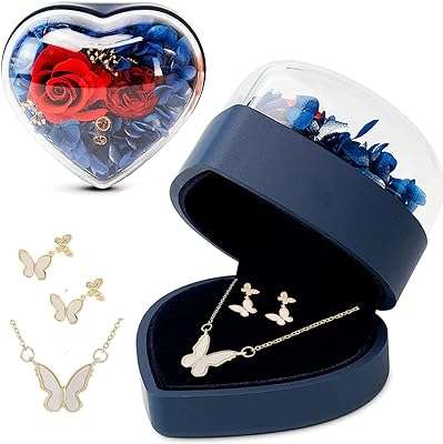 Véritable rose préservée avec bijoux cadeaux pour femme maman épouse petite. Faites-vous plaisir sans vous ruiner avec DIAYTAR COTE D'IVOIRE, la boutique en ligne qui propose des produits discount pour tous les budgets. Venez découvrir notre sélection de produits pour la maison, l'électroménager, l'informatique et la mode, et profitez de remises exceptionnelles.