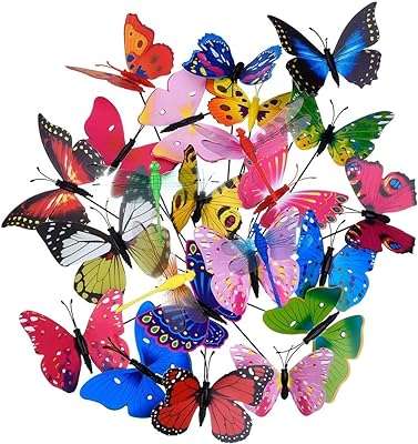 Piquets de jardin papillon libellule delfino 26 pièces supports de patio colorés sur bâtons pour décoration. Plongez dans l'univers des bonnes affaires avec DIAYTAR COTE D'IVOIRE  ! Notre boutique en ligne vous propose une sélection de produits discount dans différents domaines, allant des indispensables de la maison aux dernières tendances en matière de mode et de technologie. Naviguez à travers notre catalogue et profitez d'offres à ne pas manquer.