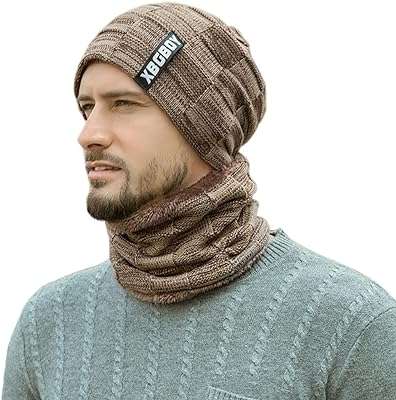 Honpolo skull beanie hat bonnet d'hiver pull écharpe avec en laine en peluche épaisse pour hommes. Trouvez tout ce dont vous avez besoin à des prix imbattables chez DIAYTAR COTE D'IVOIRE  - une boutique en ligne généraliste qui vous propose des produits discount pour la maison, l'électroménager, l'informatique et plus encore.