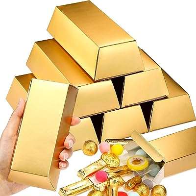 24 pièces de fausses barres d'or boîtes à cadeaux de fête en feuille. Besoin de dépenser moins sans renoncer à la qualité ? DIAYTAR COTE D'IVOIRE  est là pour vous ! Explorez notre catalogue en ligne et découvrez une multitude de produits discount pour la maison, l'électroménager, l'informatique et la mode, qui répondront à tous vos besoins tout en respectant votre budget.