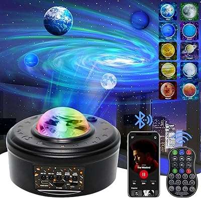 Projecteur de veilleuse projecteur cozy lady 10 planètes lecteur de musique bluetooth avec télécommande. DIAYTAR COTE D'IVOIRE  - Votre source en ligne pour des produits discount de qualité. Explorez notre boutique en ligne et découvrez une large variété de produits, du petit électroménager aux gadgets les plus en vogue. Profitez de nos prix cassés et trouvez les meilleurs deals pour vos besoins quotidiens.