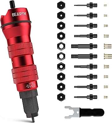 Kit d'adaptateur pour pistolet à riveter électrique sans fil comprenant 10 mandrins et 50. DIAYTAR COTE D'IVOIRE, votre destination shopping idéale pour des produits discount de qualité. Explorez notre catalogue en ligne et trouvez tout ce dont vous avez besoin pour votre maison, de l'électroménager à la mode en passant par les gadgets innovants. Grâce à nos prix avantageux, économisez sans compromis sur la satisfaction de vos achats.