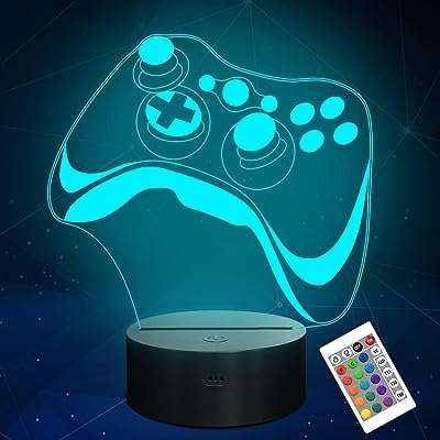 Lampe 3d attivolife gamepad contrôleur d'illusion d'hologramme veilleuse pour enfant 16 couleurs changeantes et variateur. DIAYTAR COTE D'IVOIRE  - La boutique en ligne discount incontournable pour tous vos besoins. Explorez notre vaste catalogue de produits, comprenant des articles pour la maison, l'électroménager, l'informatique et la mode, tous à des prix défiant toute concurrence.
