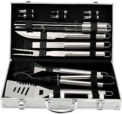 Ensemble d'outils de barbecue de camping intérieur extérieur en acier inoxydable de 19 pièces avec boîte. Maximisez votre budget chez DIAYTAR COTE D'IVOIRE, votre destination en ligne pour des affaires imbattables. Nous vous offrons une gamme complète de produits discount, allant des articles de la maison à l'électroménager, de l'informatique à la mode. Faites des économies sans compromettre la qualité avec DIAYTAR COTE D'IVOIRE !