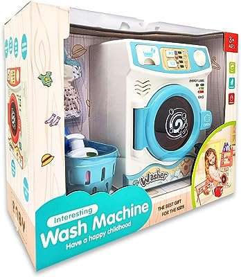 Ensemble de jouets de machine à laver vito pour enfants jeu réaliste vêtements avec panier. DIAYTAR COTE D'IVOIRE, votre destination en ligne pour des produits discount de première qualité. Découvrez notre sélection variée et abordable, allant de la maison à l'électroménager, de l'informatique à la mode et aux gadgets, et réalisez des économies substantielles. Peu importe vos besoins, nous avons tout ce qu'il vous faut à des prix compétitifs. Ne manquez pas nos offres spéciales et profitez d'un shopping en ligne facile et économique.