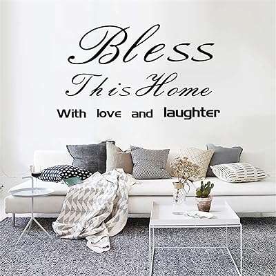 Bénissez cette maison avec amour et rire en famille"stickers muraux pour salon. Ne manquez pas l'opportunité de faire de bonnes affaires sur DIAYTAR COTE D'IVOIRE . Notre boutique en ligne propose une large gamme de produits discount, allant des articles ménagers essentiels aux dernières tendances en matière d'électronique et de mode. Profitez de nos prix imbattables et économisez dès maintenant sur tous vos achats !