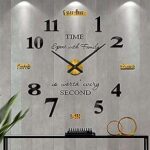 Vangold diy grande horloge murale silencieuse moderne sans cadre (noir or 14). DIAYTAR COTE D'IVOIRE  - la boutique en ligne par excellence pour des achats malins. Explorez notre gamme complète de produits discount, allant des indispensables pour la maison à la dernière technologie, sans oublier les dernières tendances mode. Économisez gros en achetant intelligemment avec nous.