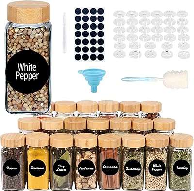 24 pots à épices avec étiquettes pots en verre de 4. Bienvenue chez DIAYTAR COTE D'IVOIRE, le paradis des bonnes affaires en ligne ! Découvrez une large gamme de produits discount pour équiper votre maison, trouver l'électroménager de vos rêves, vous divertir avec des gadgets innovants, et compléter votre garde-robe avec des vêtements à la pointe de la mode, le tout à des prix défiant toute concurrence.