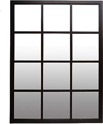 Miroir de fenêtre noir classique décoration murale baton 23 x 30. DIAYTAR COTE D'IVOIRE  - le secret des bonnes affaires en ligne. Simplifiez vos achats et réalisez des économies substantielles grâce à notre sélection éclectique comprenant des articles pour votre maison, des gadgets high-tech, des produits informatiques et des vêtements branchés, tous à des prix imbattables.