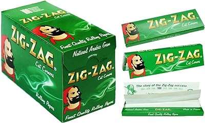 Papiers à rouler 1200 x zig zag vert rizela coins coupés. Besoin de produits discount ? DIAYTAR COTE D'IVOIRE  est là pour vous ! Parcourez notre large éventail de produits allant des articles de maison aux gadgets dernier cri, et réalisez des économies sur chaque achat. Alors n'attendez plus, faites confiance à notre expertise pour vous offrir le meilleur au prix le plus bas !