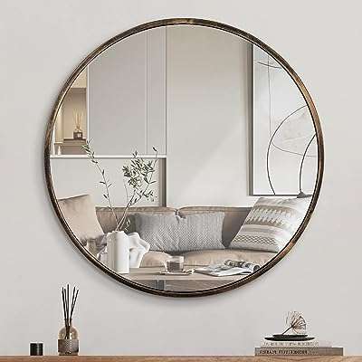 Miroir mural rond en bronze de 16 pouces de première extrémité  . Rendez votre shopping en ligne encore plus satisfaisant avec DIAYTAR COTE D'IVOIRE . Notre boutique propose une grande variété de produits discount pour tous les aspects de votre vie, de l'équipement de la maison aux gadgets à la mode. Profitez de nos prix compétitifs et trouvez des offres incroyables sur tous vos achats !