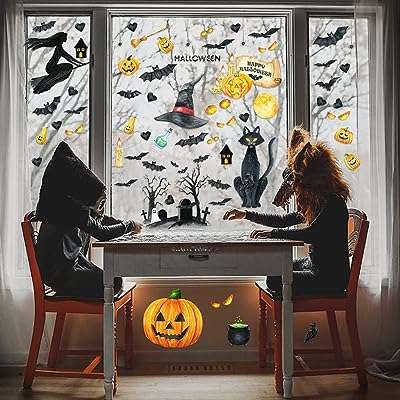 6 feuilles d'autocollants pour fenêtre d'halloween autocollants d'halloween pour décorations de muraux. Découvrez DIAYTAR COTE D'IVOIRE, la boutique en ligne incontournable pour les chasseurs de rabais. Trouvez tout ce dont vous avez besoin, des articles pour la maison à l'électroménager, en passant par l'informatique et la mode, à des prix discount incroyables. Économisez tout en vous offrant ce dont vous avez besoin chez DIAYTAR COTE D'IVOIRE !