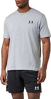T shirt sport à manches courtes under armour pour hommes avec logo sur la poitrine. DIAYTAR COTE D'IVOIRE  - Votre escale en ligne pour des produits discount de qualité. Explorez notre gamme impressionnante de produits allant des articles de maison aux gadgets dernier cri. Profitez de prix imbattables et découvrez pourquoi nous sommes un choix populaire pour les acheteurs avertis à la recherche de bonnes affaires.