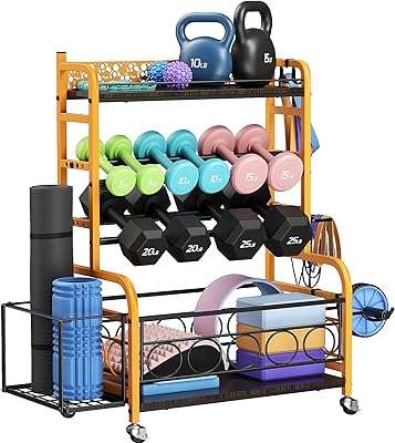 Support d'haltères phobek support de rangement pour tapis de yoga équipement de musculation haltères avec roues. DIAYTAR COTE D'IVOIRE  - La destination en ligne pour les chasseurs de bonnes affaires ! Parcourez notre sélection incroyable de produits discount, comprenant tout, des appareils ménagers aux gadgets dernier cri. Faites des économies sans sacrifier la qualité avec DIAYTAR COTE D'IVOIRE .