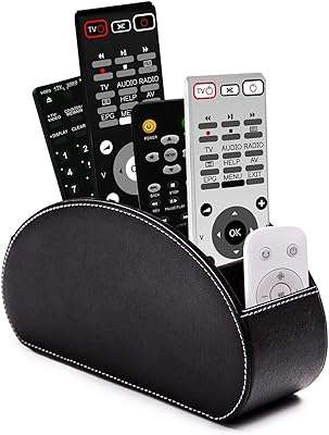 Support de télécommande avec 5 compartiments organisateur de rangement de bureau pour télécommandes. Découvrez DIAYTAR COTE D'IVOIRE, la référence en matière d'achat malin en ligne, vous proposant une large gamme de produits allant de la mode aux articles informatiques, avec des réductions exceptionnelles.