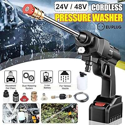 Laveuse électrique portative sans fil 48v haute pression 200w 30 bars au lithium pour le. DIAYTAR COTE D'IVOIRE  révolutionne le shopping en ligne avec sa vaste sélection de produits discount. Trouvez tout ce dont vous avez besoin pour votre maison, des équipements électroménagers aux gadgets high-tech, en passant par les dernières tendances de la mode. Avec DIAYTAR COTE D'IVOIRE, vous pourrez faire des économies tout en profitant de produits de qualité. N'attendez plus et découvrez les avantages de notre boutique en ligne généraliste.