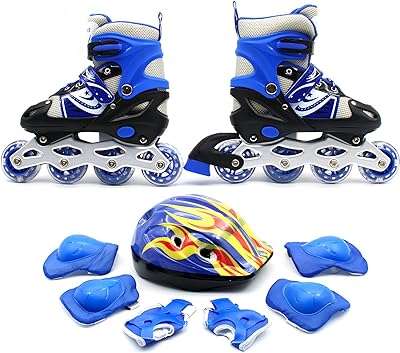 Patins à roulettes roues clignotantes taille réglable chaussures de patinage pour enfants intérieur et extérieur. Faites des économies sur tous vos achats chez DIAYTAR COTE D'IVOIRE . Notre boutique en ligne vous propose un large choix de produits discount, allant des indispensables pour la maison aux articles high-tech et aux accessoires de mode. Ne manquez pas nos offres exceptionnelles pour acheter intelligemment et à petits prix !