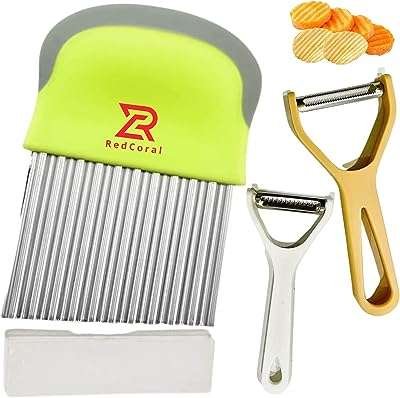 Trancheuse froissée redcoral avec éplucheur coupe légumes pour gadgets de cuisine trancheuse. Trouvez tout ce dont vous avez besoin chez DIAYTAR COTE D'IVOIRE, votre boutique en ligne discount incontournable. Avec un vaste choix d'articles pour la maison, des électroménagers aux gadgets high-tech, en passant par la mode à petits prix, nous vous offrons des opportunités d'économies tout en garantissant une satisfaction maximale.