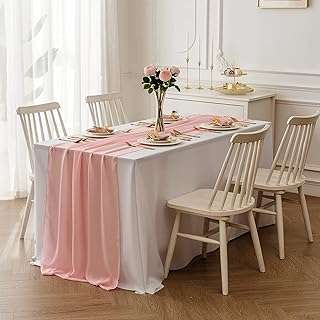10 pieds 27" x 120" chemin de table en mousseline de soie. Visitez DIAYTAR COTE D'IVOIRE  et profitez de notre sélection exceptionnelle de produits discount. Que vous recherchiez des articles pour la maison, de l'électroménager, de l'informatique ou de la mode, notre boutique en ligne vous offre des produits de qualité à prix réduit, sans compromis sur la satisfaction du client.