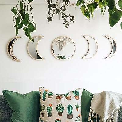 Ensemble de miroirs de phase de lune 5 pièces décor nordique décoration murale. Faites de bonnes affaires en ligne avec DIAYTAR COTE D'IVOIRE, votre destination ultime pour des produits discount de qualité. Découvrez notre catalogue diversifié comprenant des articles pour la maison, l'électroménager, l'informatique, la mode et les gadgets. Optez pour des prix réduits sans compromettre sur la qualité grâce à DIAYTAR COTE D'IVOIRE .