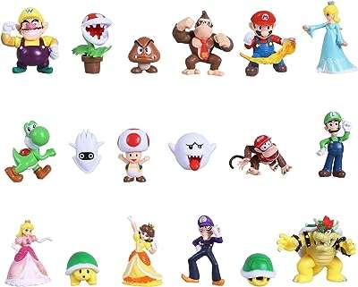 18 pièces figurines mario super mary d'action jouets toys bros. princesse. DIAYTAR COTE D'IVOIRE  : votre boutique en ligne discount préférée ! Faites des économies sur des articles essentiels pour votre vie quotidienne, de l'électroménager à l'informatique en passant par la mode et les gadgets. Ne cherchez plus, les meilleurs prix sont chez nous !