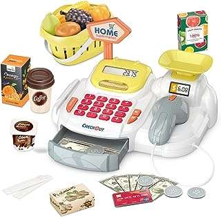 Bancomie semblant caisse enregistreuse calculatrice 36 pièces supermarché magasin jouets avec scanner. DIAYTAR COTE D'IVOIRE  : la boutique en ligne incontournable pour des achats discount dans tous les domaines. Parcourez notre sélection variée allant des produits pour la maison à la technologie dernier cri en passant par la mode tendance. Obtenez des produits de qualité à des prix compétitifs, tout en profitant d'une expérience de shopping en ligne optimale avec DIAYTAR COTE D'IVOIRE  !
