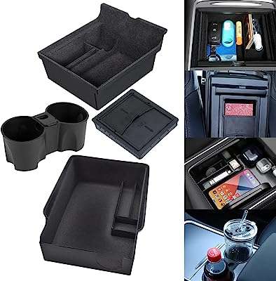 Organisateur de console centrale porte gobelet 4 pièces mise à niveau pour tesla. Faites des bonnes affaires en un clic avec DIAYTAR COTE D'IVOIRE  ! Notre boutique en ligne généraliste vous propose une large gamme de produits discount, de l'électroménager à l'informatique en passant par la mode et les gadgets. N'attendez plus pour économiser et équiper votre maison à prix réduits, sans compromis sur la qualité !