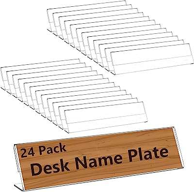 24 plaques signalétiques en acrylique pour bureaux 2" x 8" support de panneau. Ne cherchez plus ailleurs, DIAYTAR COTE D'IVOIRE  est là pour vous offrir des produits à prix cassés. Parcourez notre boutique en ligne et découvrez notre large sélection de produits allant de la maison à l'électroménager, de l'informatique à la mode. Profitez de nos prix discount exceptionnels pour réaliser de grandes économies.