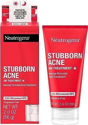 Traitement du visage neutrogena stuborn acne am avec traitement de l'acné au peroxyde. Ne payez plus le prix fort pour des produits de qualité grâce à DIAYTAR COTE D'IVOIRE . Notre boutique en ligne propose une gamme étendue de produits discount, de l'électroménager à l'informatique en passant par la mode et les gadgets. Faites des économies tout en restant à la pointe des tendances !
