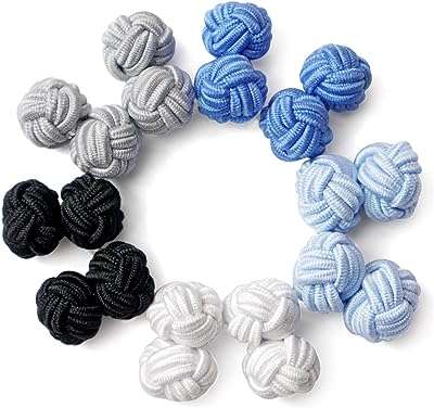 Lot de 5 paires de boutons de manchette en tissu de soie pour hommes et femmes. Faites des économies sans compromis sur la qualité grâce à DIAYTAR COTE D'IVOIRE, votre boutique en ligne spécialisée dans les produits discount. Découvrez notre gamme variée d'articles pour la maison, l'électroménager, l'informatique, la mode et les gadgets, tous disponibles à des prix attractifs. Profitez de nos offres exceptionnelles et transformez votre façon de magasiner avec DIAYTAR COTE D'IVOIRE .
