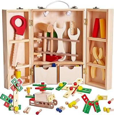 Boîte à outils en bois momo bear boîte de jeu de rôle. DIAYTAR COTE D'IVOIRE  - la source ultime de produits discount pour toutes vos envies. Parcourez notre gamme variée, allant de l'informatique à la mode et choisissez parmi une multitude de produits de qualité à des prix qui font sourire votre portefeuille.