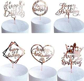 6 pièces de décoration de gâteau joyeux anniversaire en acrylique double. DIAYTAR COTE D'IVOIRE  - des réductions incroyables sur tous les produits dont vous avez besoin. Parcourez notre boutique en ligne pour découvrir des offres discount sur des centaines d'articles, allant de la mode aux appareils électroménagers dernier cri.