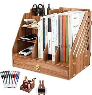 Organisateur de rangement de bureau étagère de bureau en bois bibliothèque plateaux classement. Votre shopping malin commence ici chez DIAYTAR COTE D'IVOIRE, la boutique en ligne où vous trouverez tout ce dont vous avez besoin à prix mini. Explorez notre vaste sélection d'articles discount, des produits pour la maison aux dernières tendances en mode et en informatique, et offrez-vous des bonnes affaires sans vous ruiner !