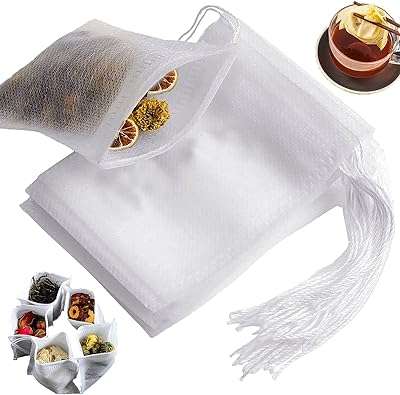 Juformin sachets filtrants à thé jetables filtre vide infuseur en coton avec cordon de serrage. Ne payez plus le prix fort pour vos appareils électroménagers ! DIAYTAR COTE D'IVOIRE  vous propose une vaste gamme d'électroménager discount, des marques les plus reconnues aux appareils les plus innovants. Économisez tout en profitant de la meilleure qualité avec DIAYTAR COTE D'IVOIRE .