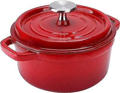 Poêle de cuisson hollandaise en fonte émaillée antiadhésive buricon de 33 litres avec couvercle et poignées. Faites des bonnes affaires avec DIAYTAR COTE D'IVOIRE, la référence en matière de produits discount. Notre boutique en ligne propose tout, des appareils électroménagers aux gadgets dernier cri, en passant par les vêtements branchés. Profitez de nos offres exceptionnelles et économisez sur tous vos achats.