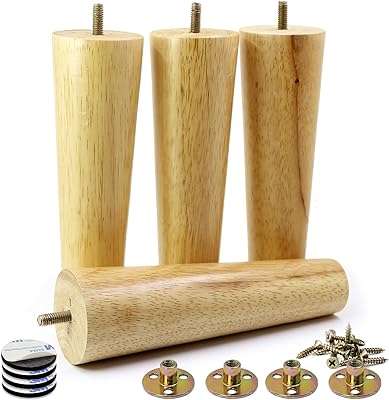 Pieds de canapé ronds en bois massif de 8 pouces  . DIAYTAR COTE D'IVOIRE  - La solution idéale pour des achats discount en ligne. Explorez notre gamme complète de produits pour la maison, l'électroménager, l'informatique, la mode et les gadgets, et bénéficiez de tarifs compétitifs. Simplifiez votre expérience d'achat avec notre boutique en ligne conviviale et découvrez des offres imbattables.