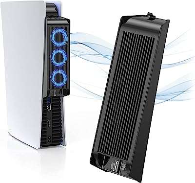 Kiwi home ventilateur de refroidissement pour accessoires playstation 5 ventilateur silencieux amélioré avec lumière. DIAYTAR COTE D'IVOIRE  : la boutique en ligne incontournable pour des achats discount dans tous les domaines. Parcourez notre sélection variée allant des produits pour la maison à la technologie dernier cri en passant par la mode tendance. Obtenez des produits de qualité à des prix compétitifs, tout en profitant d'une expérience de shopping en ligne optimale avec DIAYTAR COTE D'IVOIRE  !