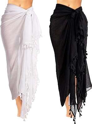 2 pièces sarong long maillots de bain femmes plage batik maillot paréo avec gland. Maximisez votre budget chez DIAYTAR COTE D'IVOIRE, votre destination en ligne pour des affaires imbattables. Nous vous offrons une gamme complète de produits discount, allant des articles de la maison à l'électroménager, de l'informatique à la mode. Faites des économies sans compromettre la qualité avec DIAYTAR COTE D'IVOIRE !