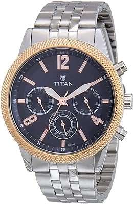 Montre titan chronographe homme quartz résistante à l'eau or acier inoxydable bracelet en cuir. Découvrez DIAYTAR COTE D'IVOIRE, où vous trouverez une sélection incomparable de produits discount. De la cuisine à la mode en passant par les gadgets high-tech, notre boutique en ligne vous offre la possibilité d'économiser tout en profitant de produits de qualité pour tous les aspects de votre vie.
