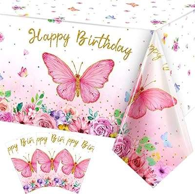 Nappe joyeux anniversaire papillon décorations de fête rectangulaires aquarelles nappe en plastique. DIAYTAR COTE D'IVOIRE  : la boutique en ligne qui révolutionne votre façon de consommer. Découvrez un large choix de produits discount, de l'électroménager à l'informatique, en passant par la mode et les gadgets, et bénéficiez de prix imbattables sans sacrifier la qualité. Rendez-vous sur notre site dès maintenant et faites-vous plaisir à petits prix !