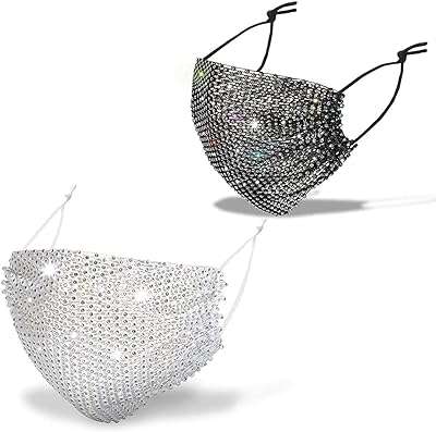 Masque facial en maille strass à paillettes pour femmes masque scintillant. DIAYTAR COTE D'IVOIRE  - La solution idéale pour les chasseurs de bonnes affaires en ligne. Trouvez des produits discount de haute qualité dans toutes les catégories, y compris la mode, l'électronique, l'ameublement et bien plus encore. Économisez sans compromis sur la qualité !