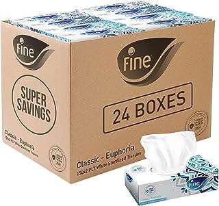 Mouchoirs fine® classic euphoria 150 feuilles x 2 épaisseurs paquet de 24. DIAYTAR COTE D'IVOIRE  - Votre destination en ligne pour des affaires incroyables. Rendez-vous sur notre site et découvrez un choix sensationnel de produits discount, qu'il s'agisse de l'électroménager indispensable, de l'informatique à la pointe ou des dernières tendances en matière de mode.