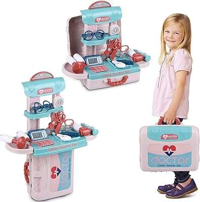Ensemble de jouets de simulation de docteur étui de transport pour médecin infirmière enfants filles. Faites des économies sans compromis sur la qualité avec DIAYTAR COTE D'IVOIRE  ! Notre boutique en ligne propose une vaste sélection de produits discount, des appareils électroménagers fiables aux articles de mode tendance, en passant par les équipements informatiques. Trouvez tout ce dont vous avez besoin à des prix défiant toute concurrence.