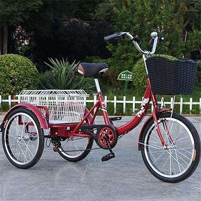 Tricycle portable à roues de tricycle pour adultes de 20 pouces avec panier. DIAYTAR COTE D'IVOIRE  - la meilleure adresse en ligne pour des achats discount dans tous les domaines ! Découvrez notre vaste choix de produits, de la maison à l'électroménager en passant par l'informatique et la mode. Profitez des réductions incroyables sur des articles de qualité, vous permettant d'économiser sans compromis. Avec des options de livraison rapides et notre engagement envers votre satisfaction, bénéficiez d'une expérience d'achat en ligne sans tracas chez nous !