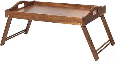 Plateau de lit en bois d'acacia avec pieds pliants plateau. Bienvenue chez DIAYTAR COTE D'IVOIRE, la plateforme en ligne par excellence pour vos besoins en produits discount ! Parcourez notre sélection impressionnante, allant de l'électroménager haut de gamme aux accessoires informatiques dernier cri, des vêtements tendance aux gadgets innovants. Ne cherchez plus, nous sommes là pour rendre votre expérience de shopping abordable et inoubliable.